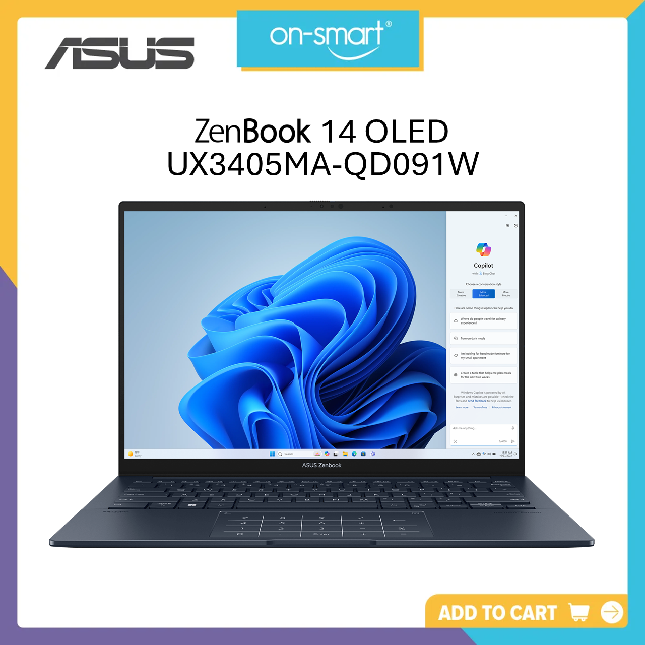 ASUS Zenbook 14 OLED UX3405MA-QD091W