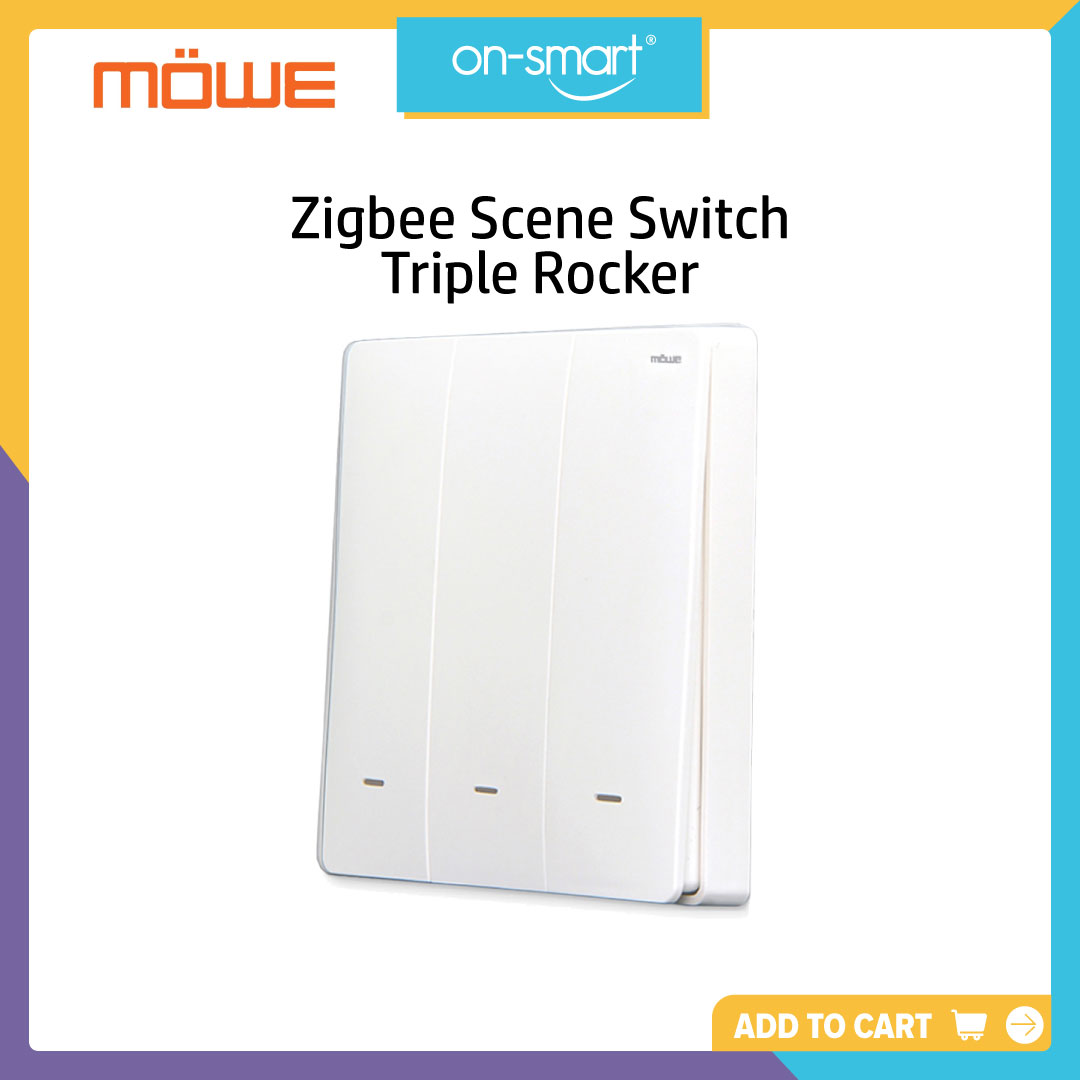 MOWE Zigbee Scene Switch – Triple Rocker MW753Z