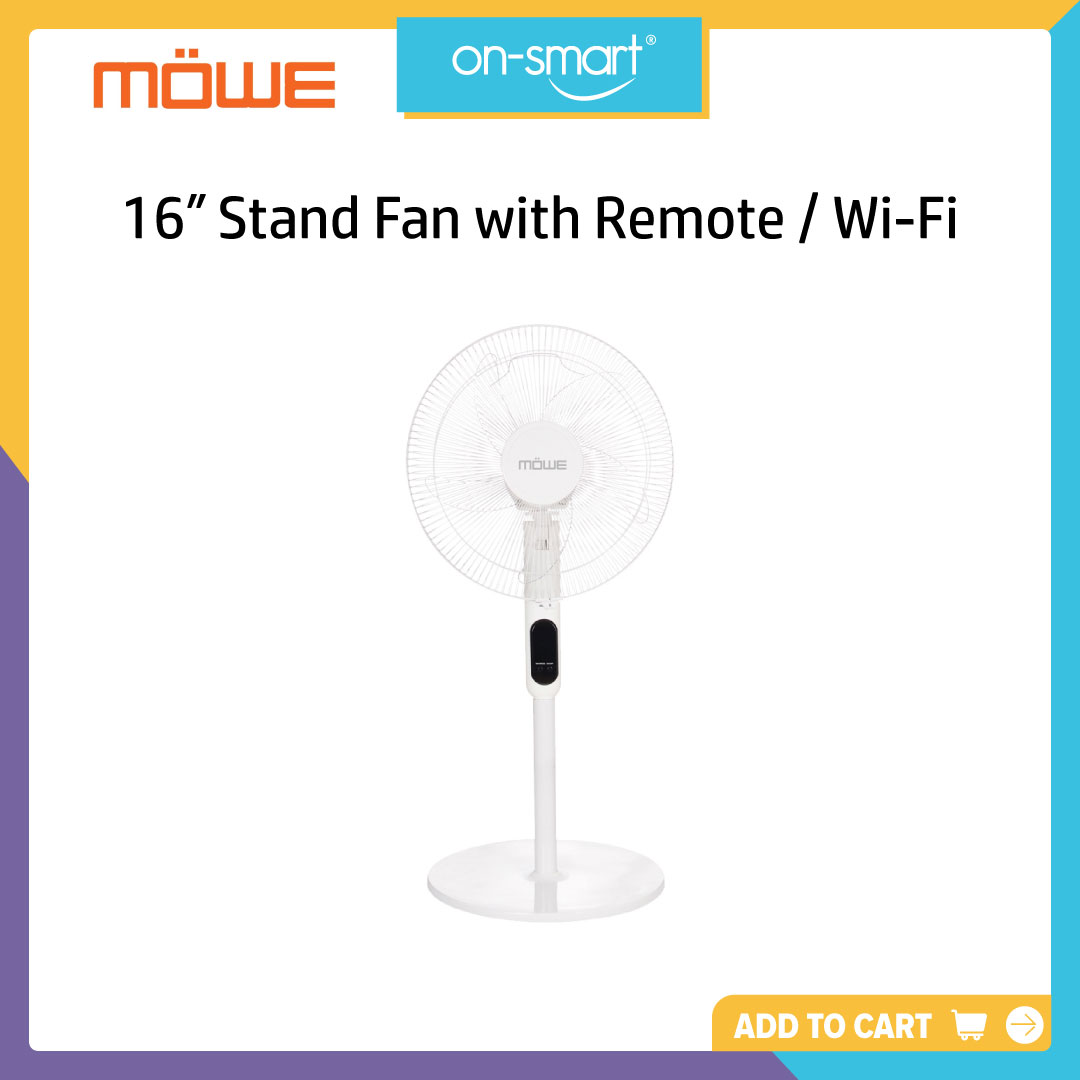MOWE 16-inch Stand Fan with Remote / Wi-Fi MW910F