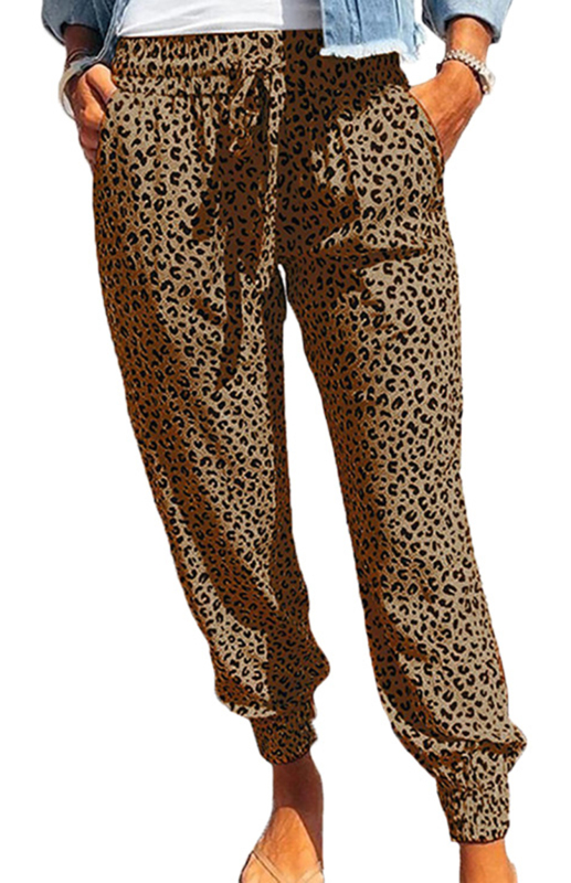 Madalyn Fashion Leopard Print Trousers