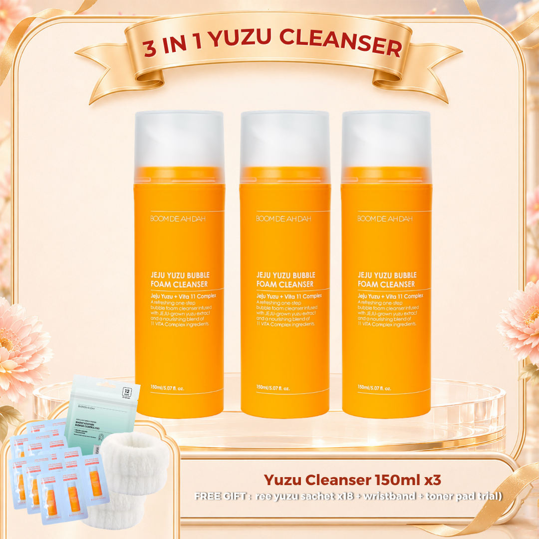 Boom De Ah Dah Jeju Yuzu + VITA 11 Complex bubble foam cleanser 150ml