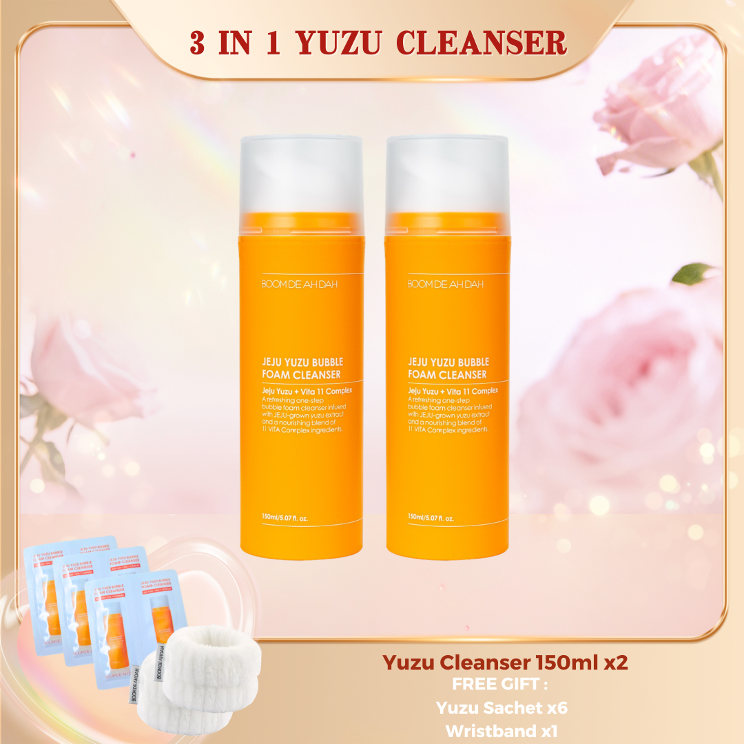 Boom De Ah Dah Jeju Yuzu + VITA 11 Complex bubble foam cleanser 150ml