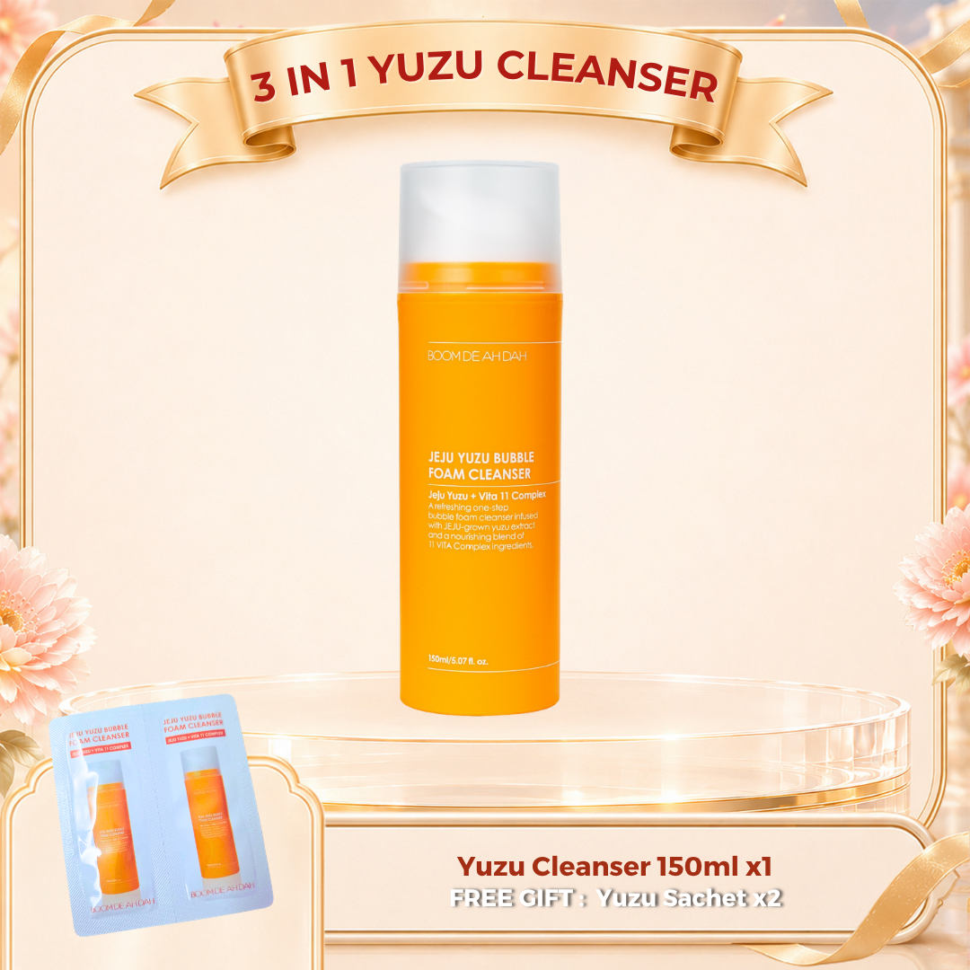 Boom De Ah Dah Jeju Yuzu + VITA 11 Complex bubble foam cleanser 150ml
