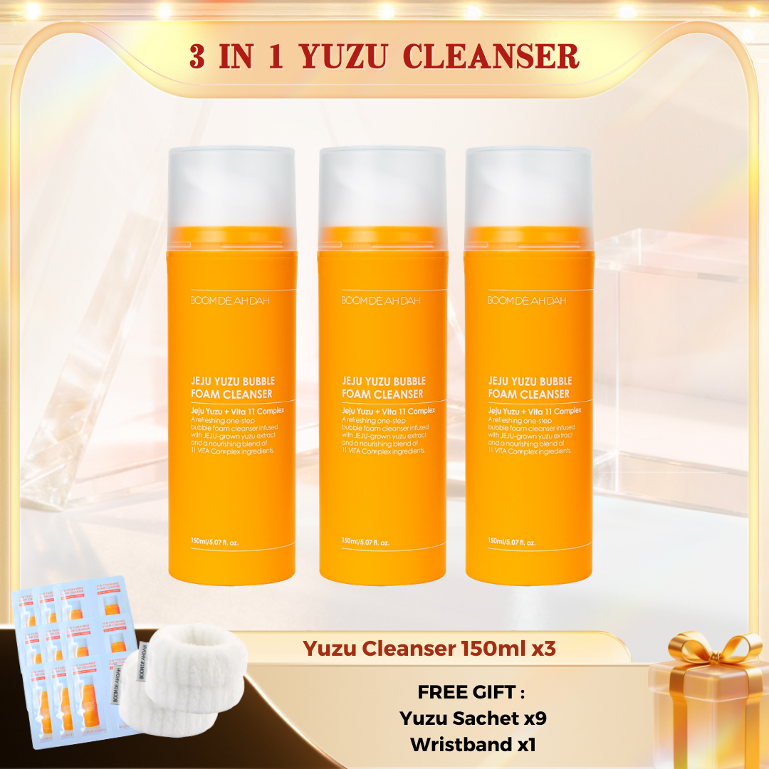Boom De Ah Dah Jeju Yuzu + VITA 11 Complex bubble foam cleanser 150ml