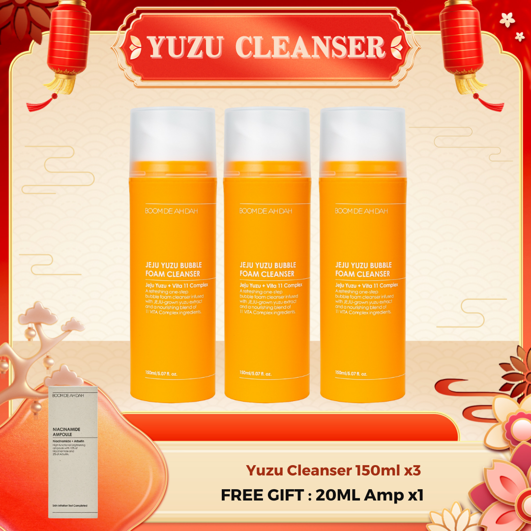 Boom De Ah Dah Jeju Yuzu + VITA 11 Complex bubble foam cleanser 150ml