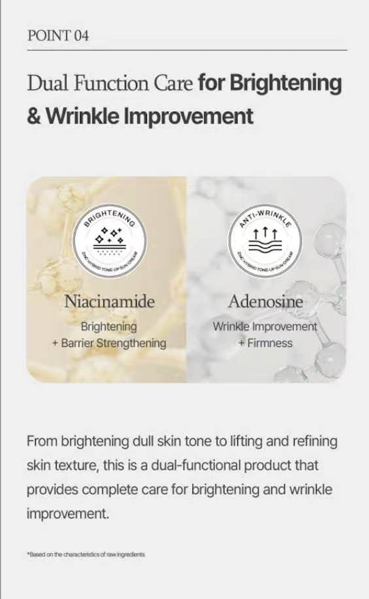 [PRE ORDER] BOOM DE AH DAH ZINC HYBRID TONE-UP SUN CREAM 50ML