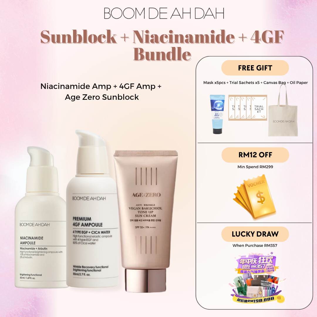 BOOM DE AH DA プレミアム4GFアンプル 80ml 4本セット BDAD Premium 4GF Ampoule 80ml