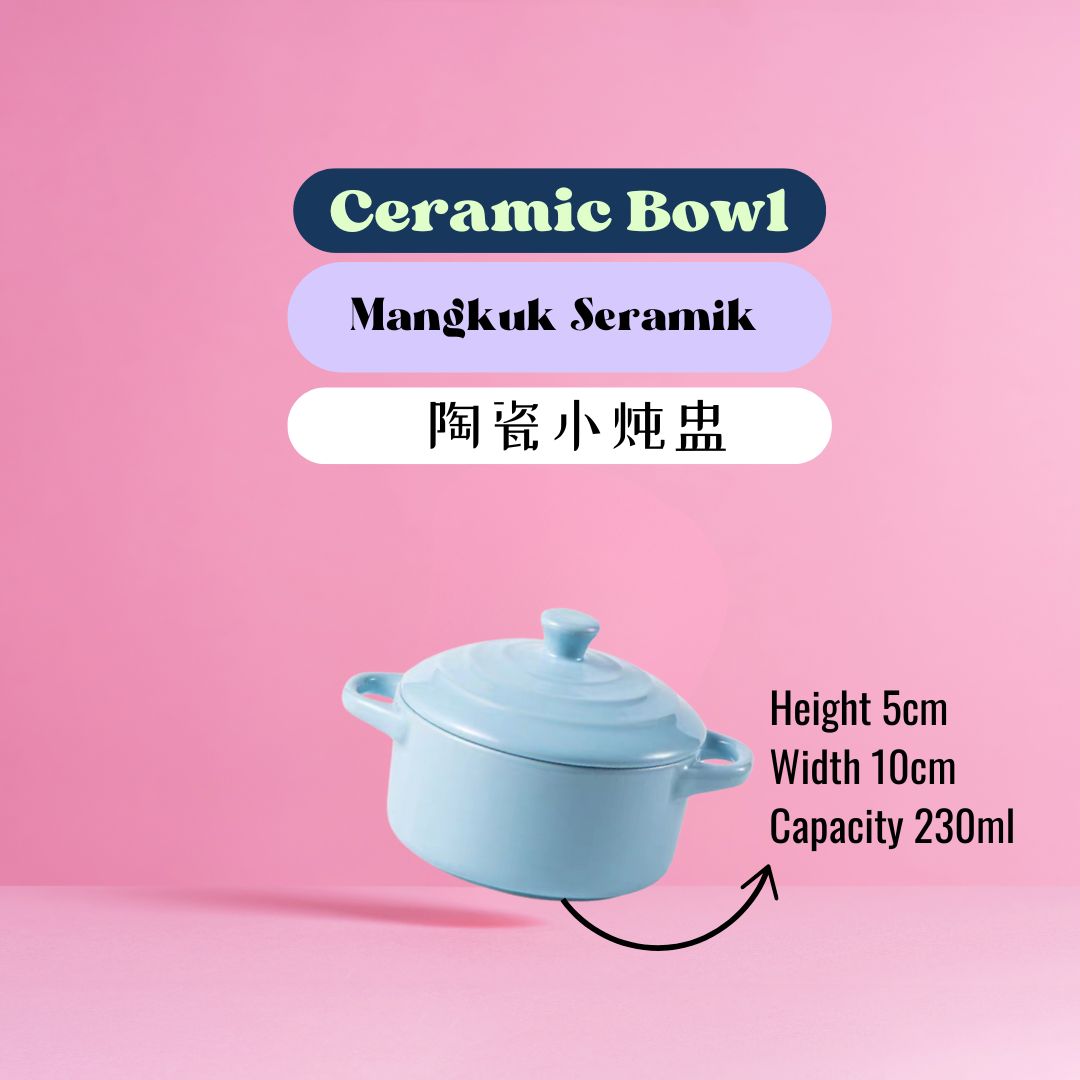 Cute & Handy Ceramic Bowl (1 pc)