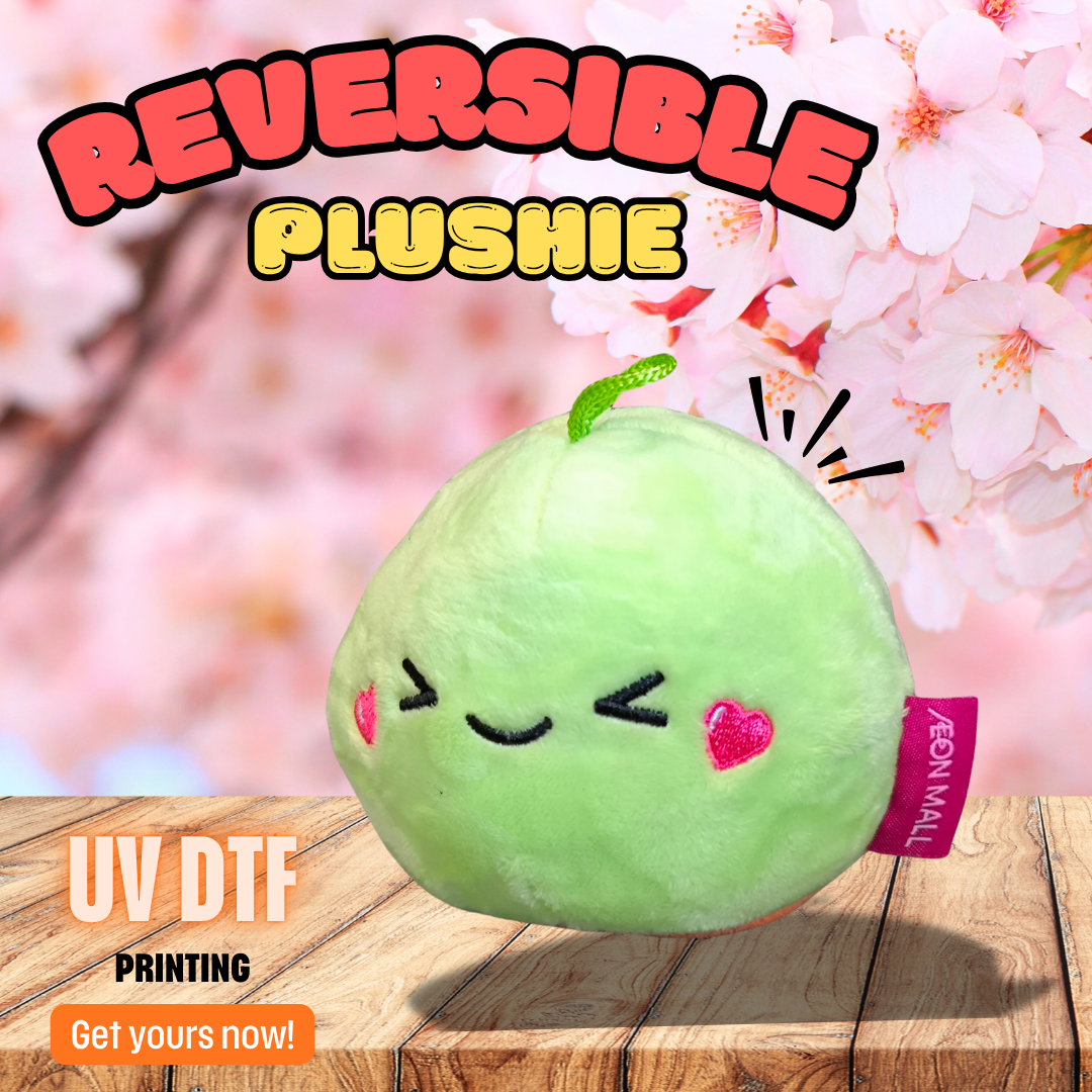 Custom Branded Reversible Plush Toy (MOQ 500 pc)