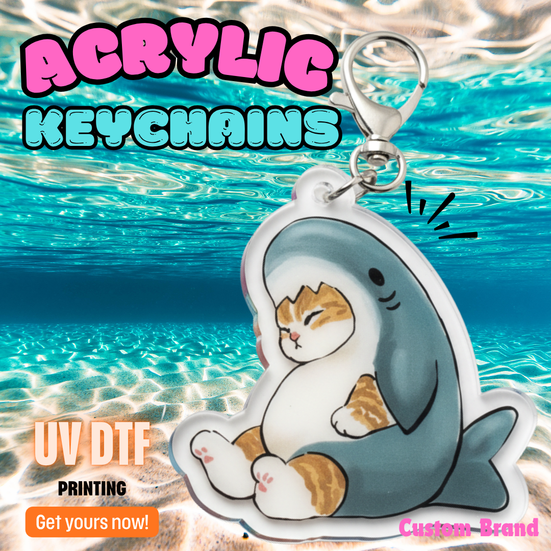 Custom Branded Acrylic Keychains (MOQ 100 Set)