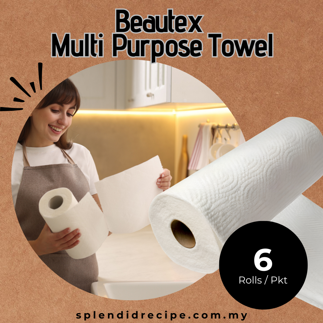 2 ply Beautex Multi Purpose Kitchen Towels (6 Rolls)