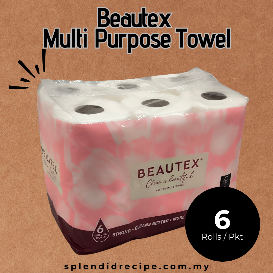 2 ply Beautex Multi Purpose Kitchen Towels (6 Rolls)