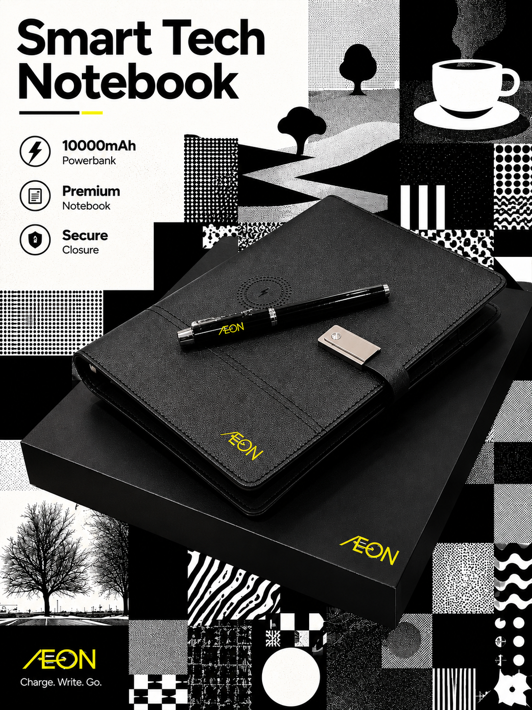 Custom Branded Smart Tech Notebook (MOQ 100 Set)