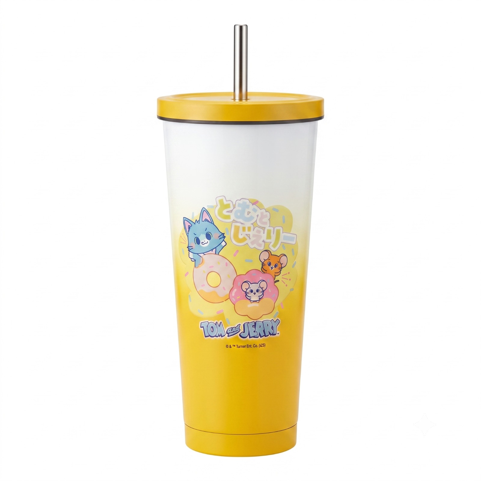 Custom Branded Stainless Steel Tumbler with Metal Straw (MOQ 100 Set)