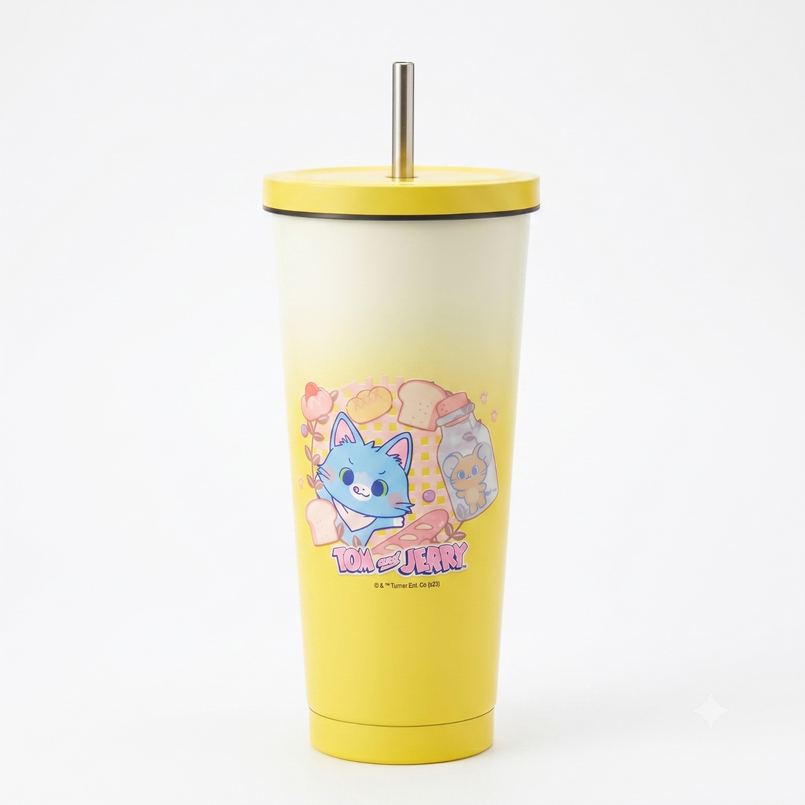 Custom Branded Stainless Steel Tumbler with Metal Straw (MOQ 100 Set)