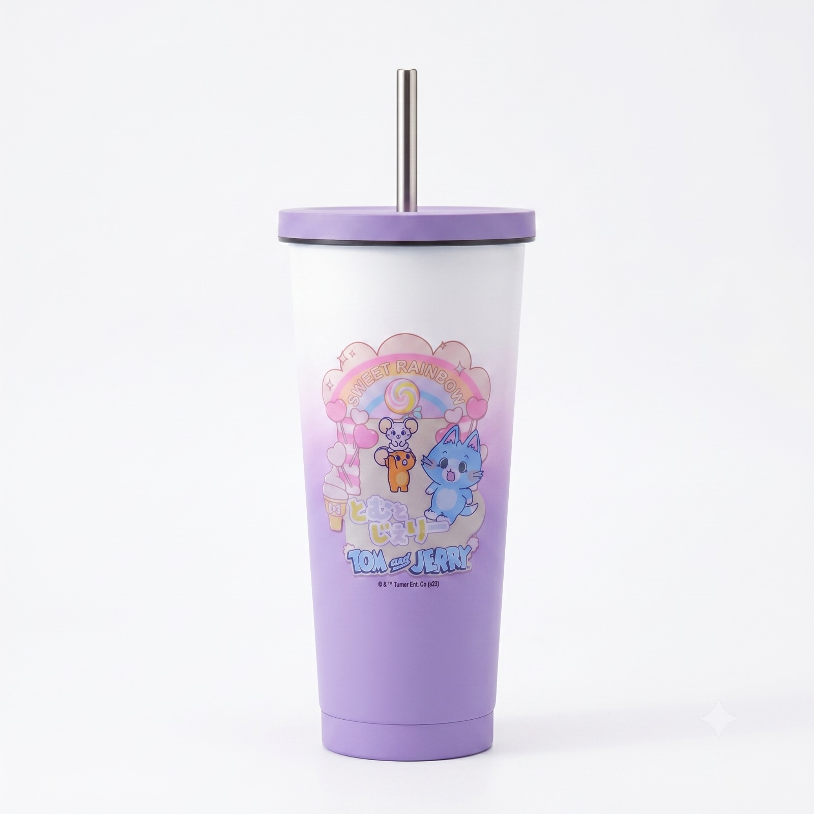 Custom Branded Stainless Steel Tumbler with Metal Straw (MOQ 100 Set)