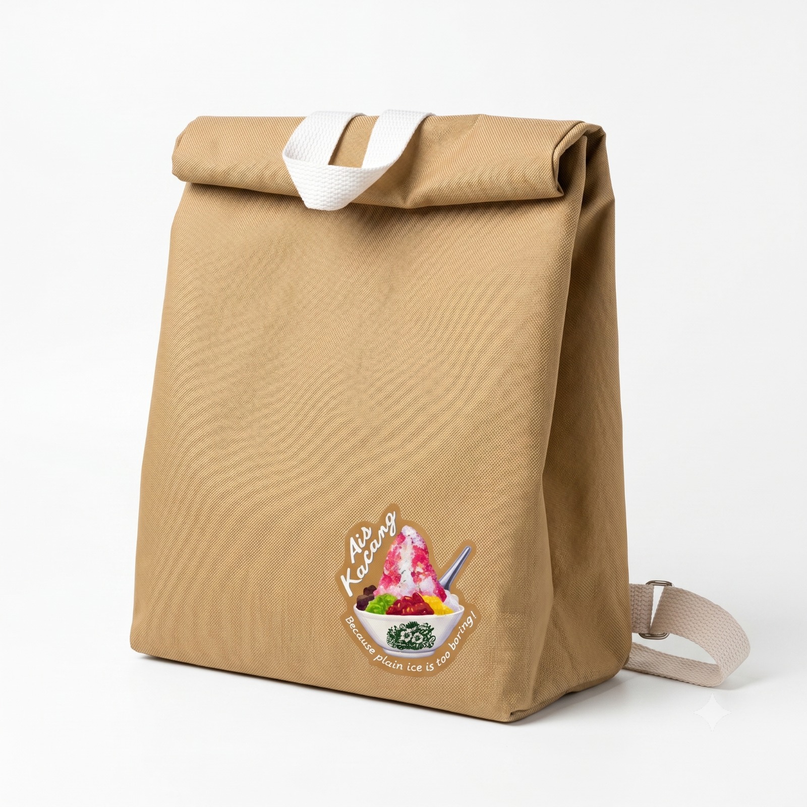 Custom Branded DTF Printed Roll-Top Backpack (MOQ 100 pcs)