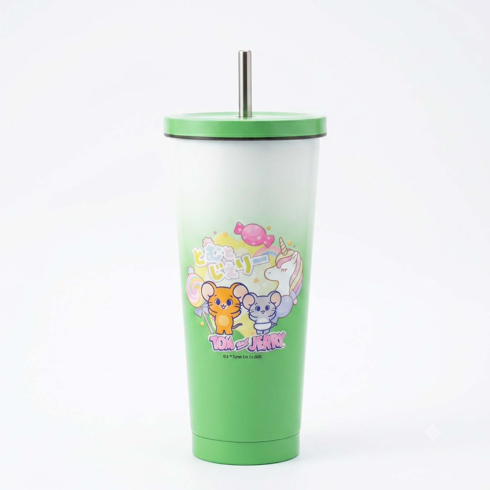 Custom Branded Stainless Steel Tumbler with Metal Straw (MOQ 100 Set)
