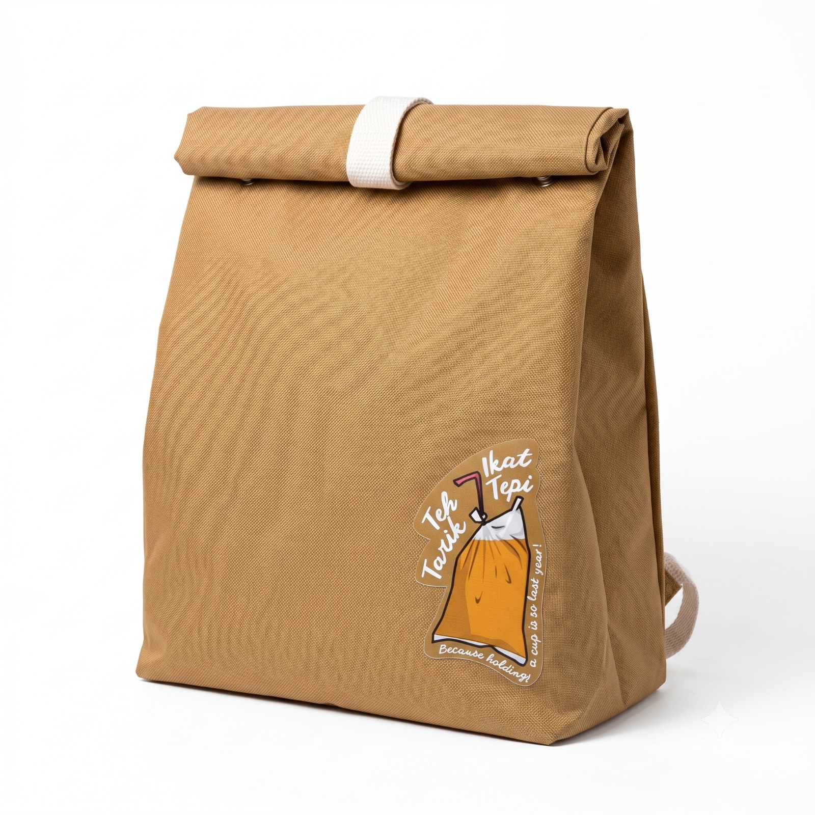 Custom Branded DTF Printed Roll-Top Backpack (MOQ 100 pcs)