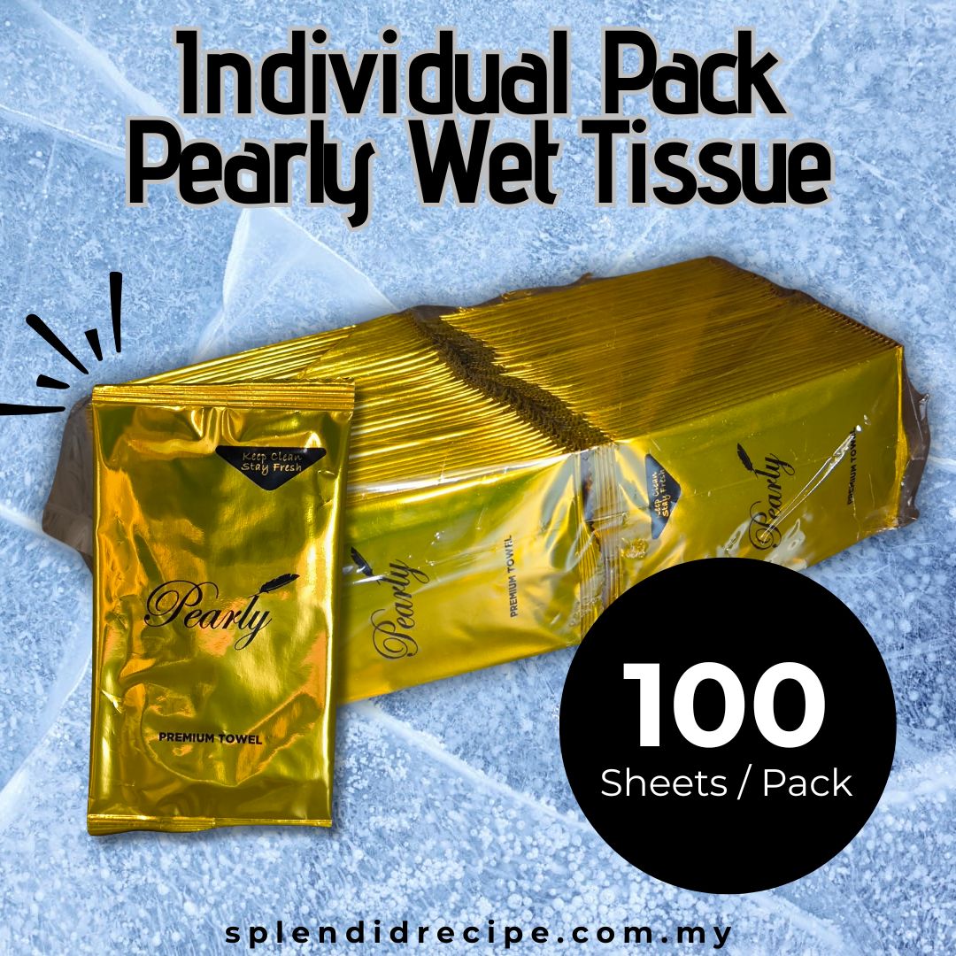 Individual Pack Pearly Wet Tissue (100 sheets)