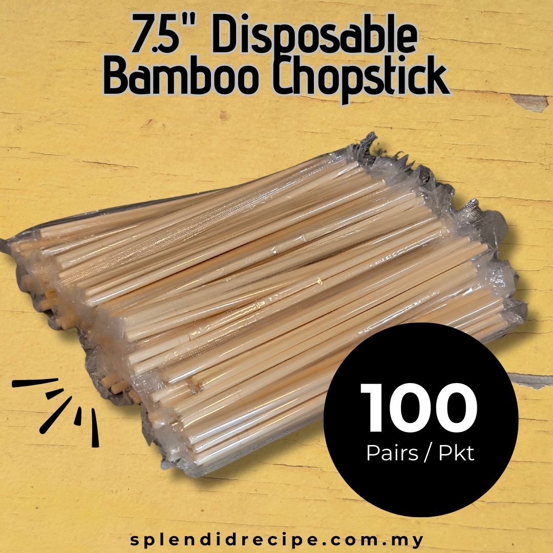 7.5" Disposable Bamboo Chopstick (40 pairs)