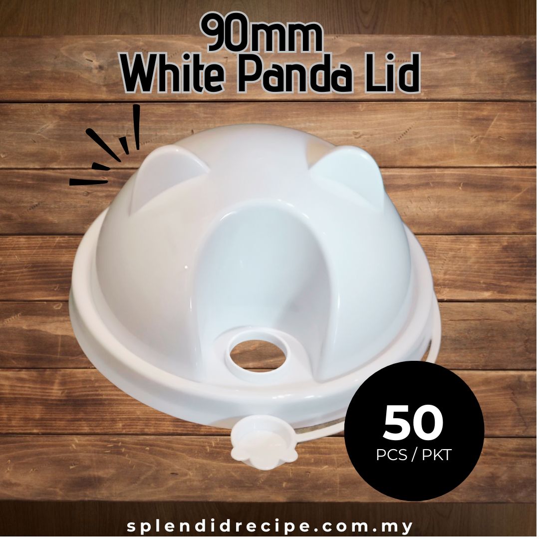 90mm Panda Lid for PP Injection Cup (50 pcs)