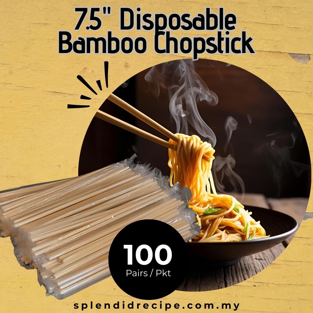 7.5" Disposable Bamboo Chopstick (40 pairs)
