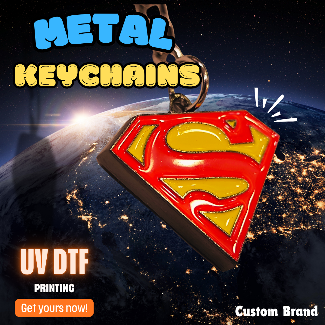 Custom Branded Metal Keychains (MOQ 100 Set)