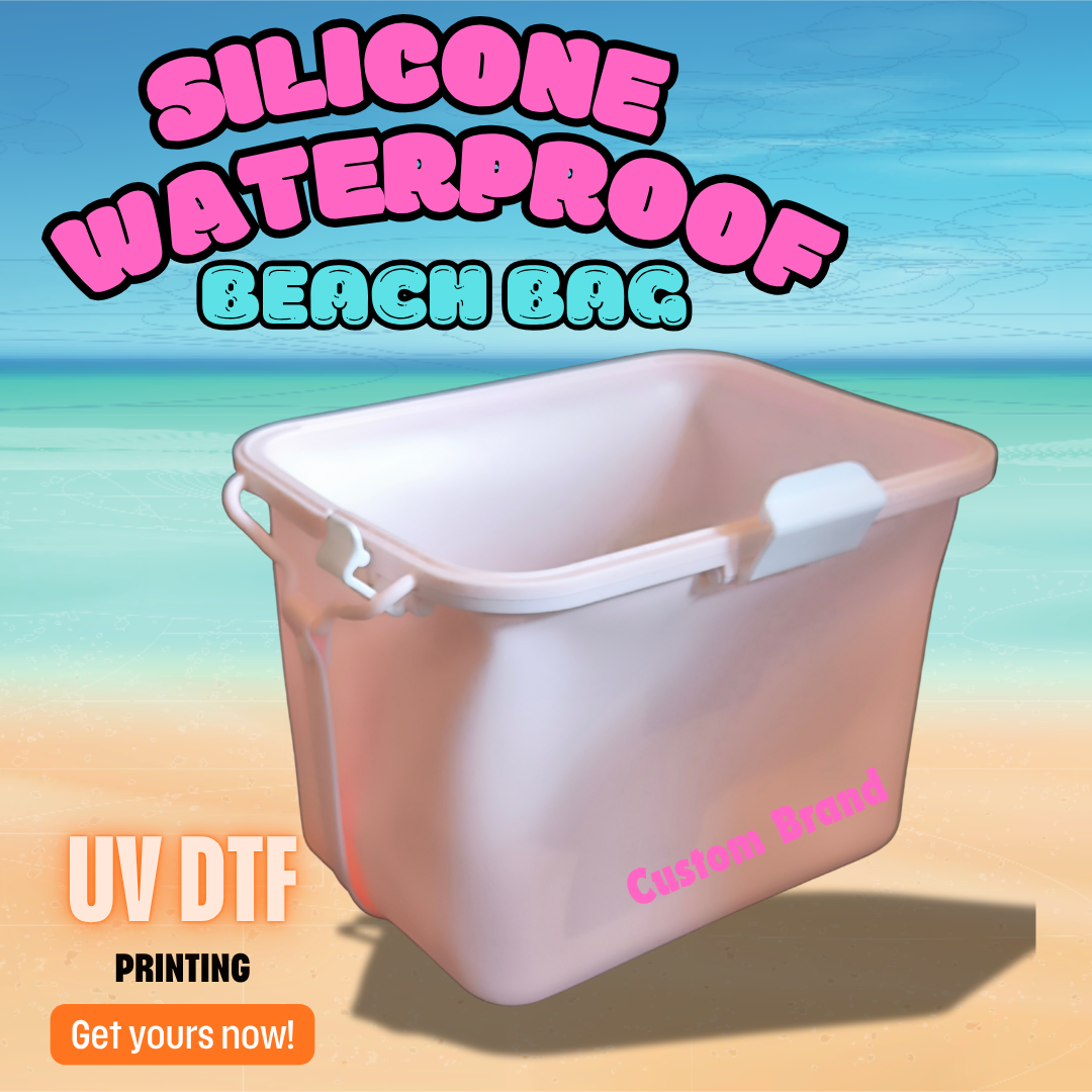 Custom Branded Silicone Beach Bag (MOQ 100 Set)
