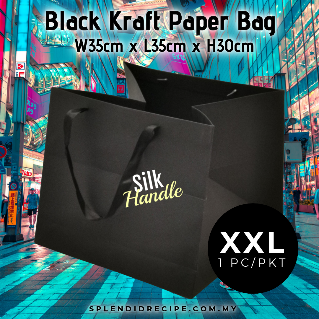 Premium Quality XXL Silk Handle Kraft Paper Bag (1 pcs)