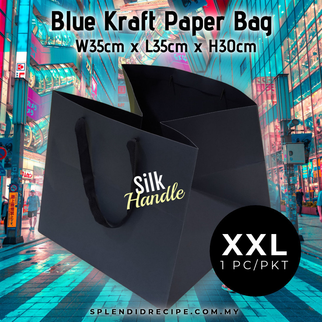Premium Quality XXL Silk Handle Kraft Paper Bag (1 pcs)