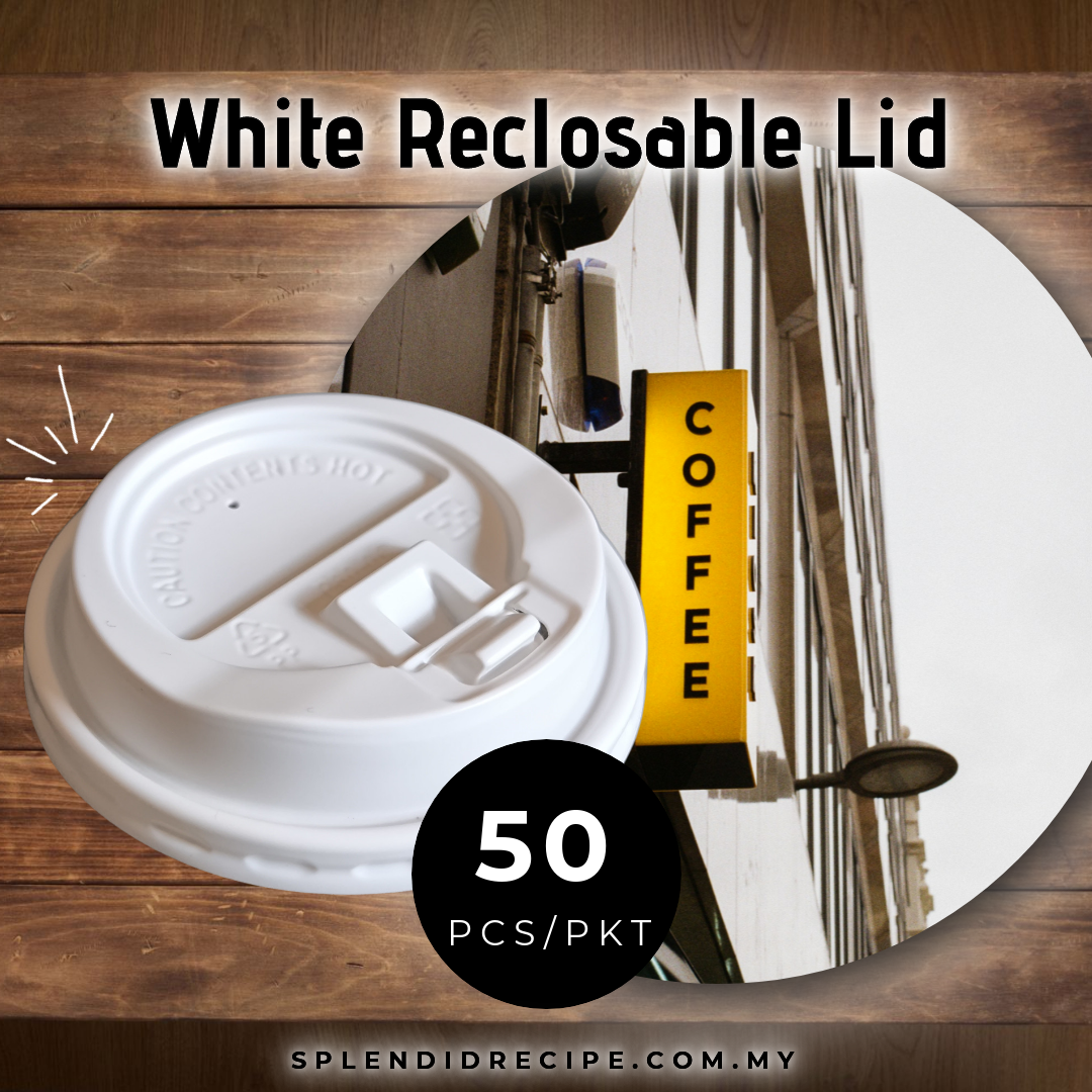 8oz Yellow Ripple Paper Cup With Reclosable Lid (50 pcs)