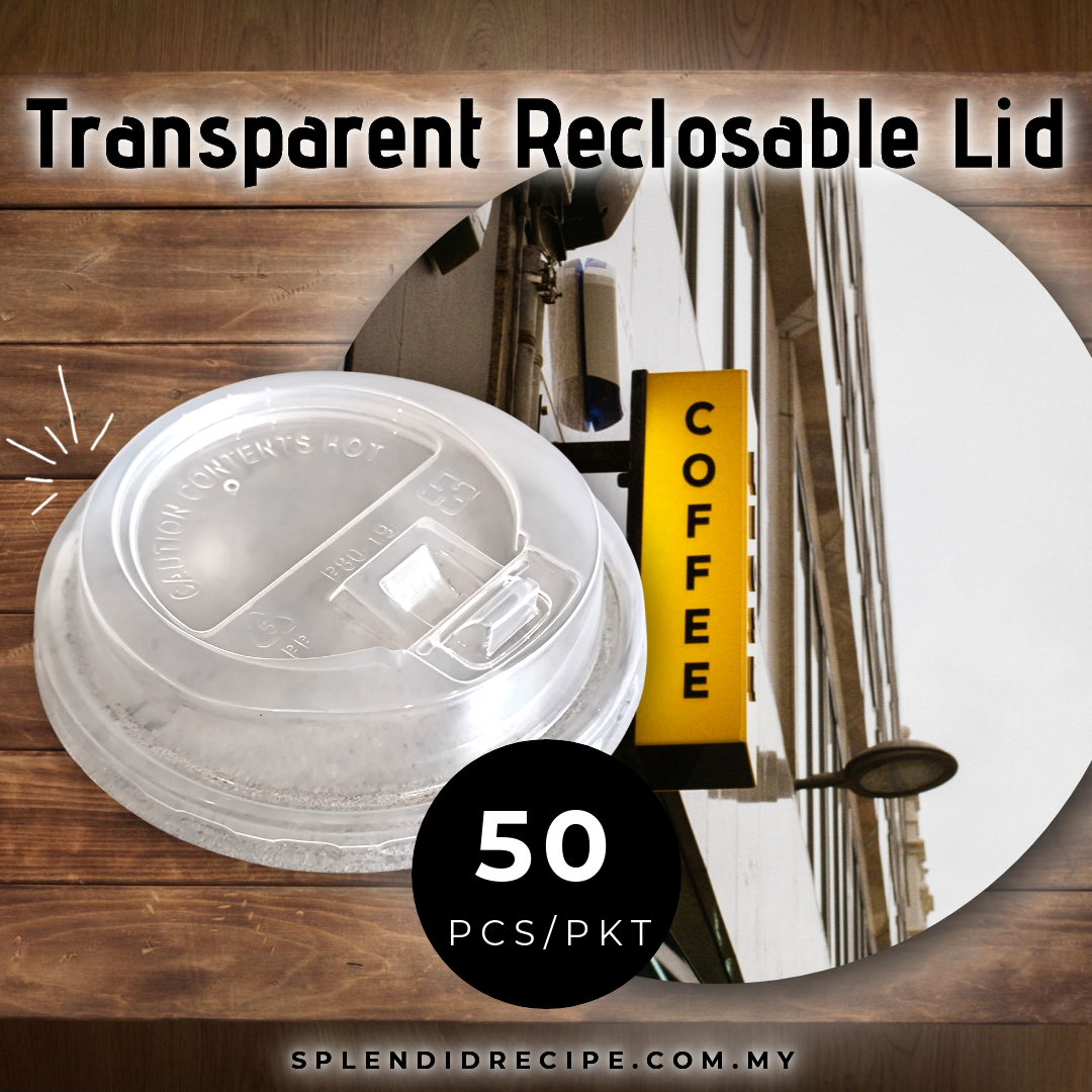 8oz Yellow Ripple Paper Cup With Reclosable Lid (50 pcs)