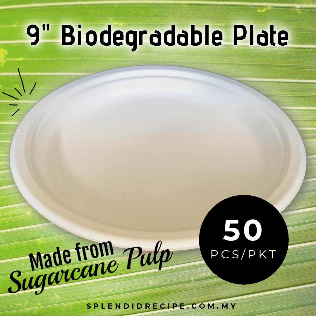9" Biodegradable Plate (50 pcs)
