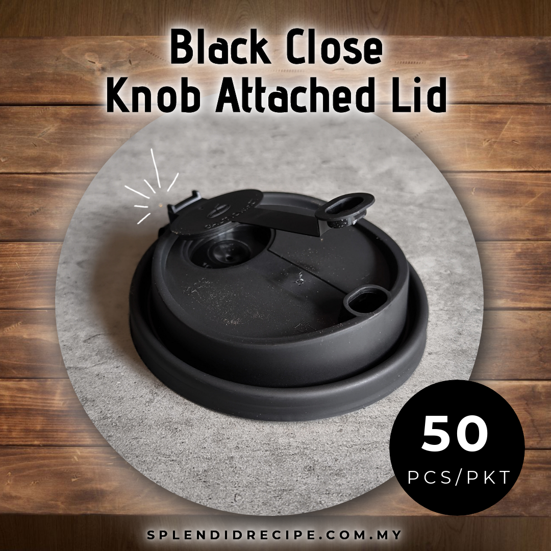 90mm Close Knob Attached Cup Cover for Paper & PP Injection Cup (50 pcs)