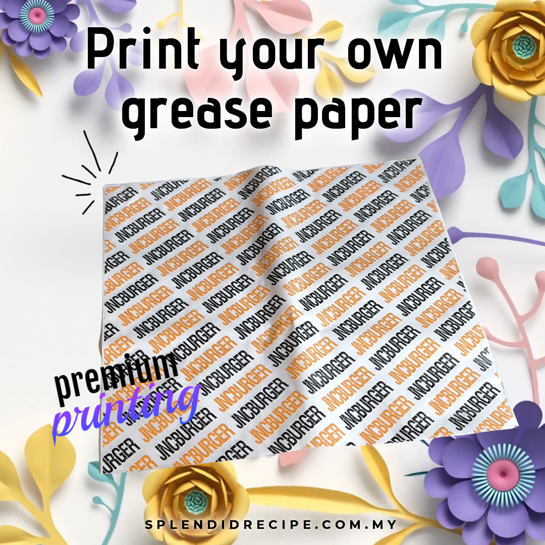 Custom Printed Greaseproof Paper Pad (40 x 40cm) (30k MOQ)