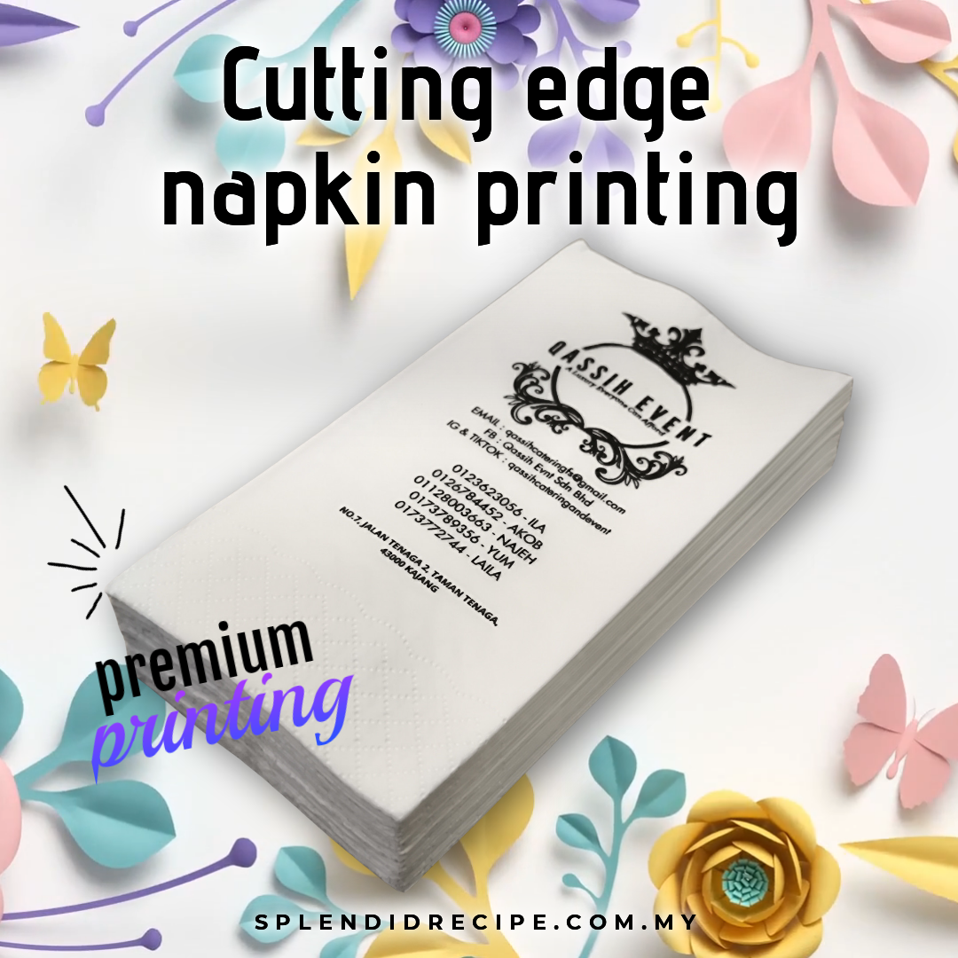 Custom Printed Luncheon Napkin Tissue Paper (10 CTN MOQ)