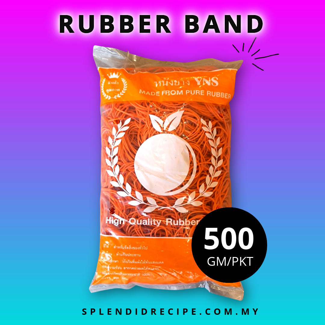 Rubber Band | Orange | Getah Gelang Elastik (500gm)