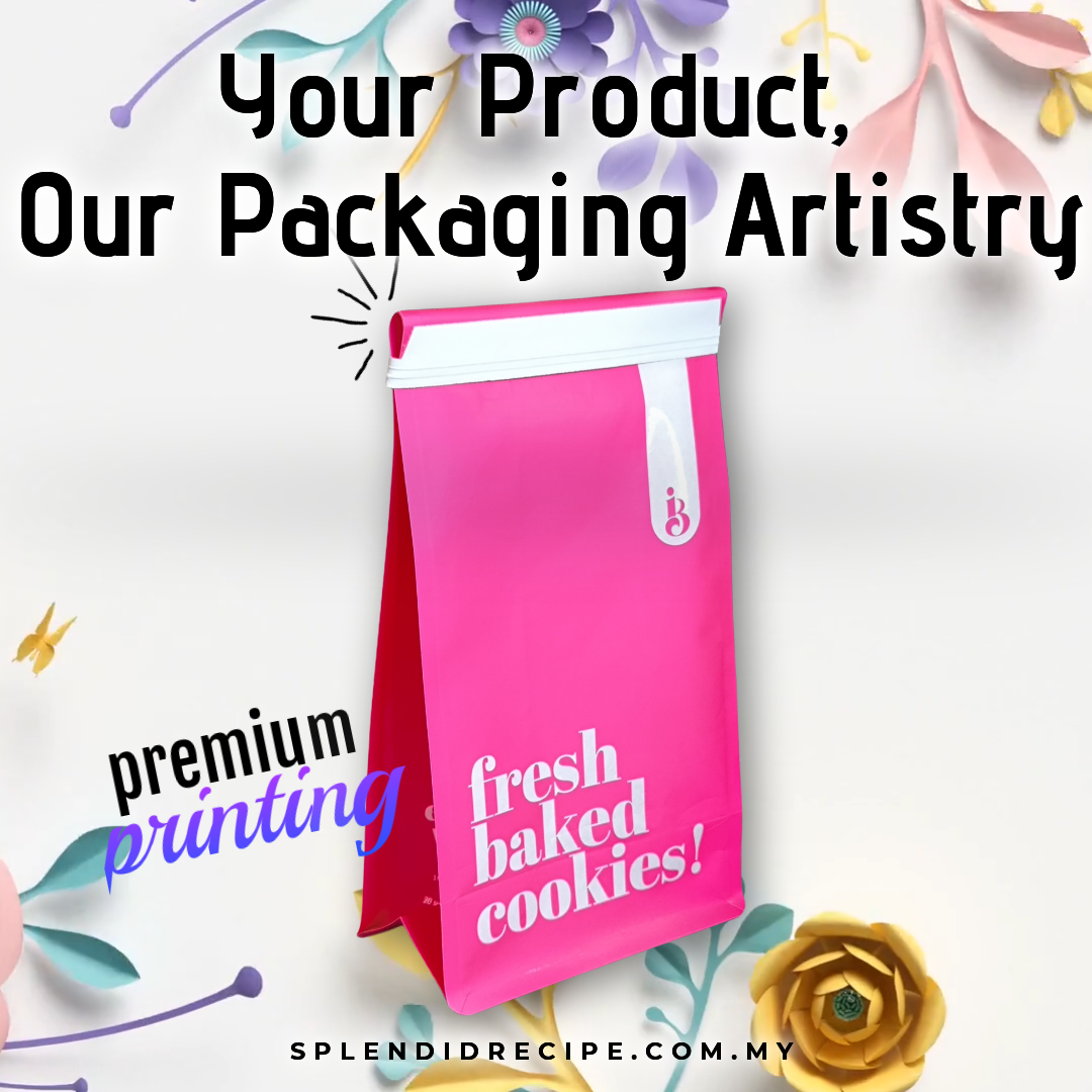 [Copy]Custom Printed SOS Oil Proof PE Paper Bag With Steel H236 x L126 x W77mm (10k MOQ)