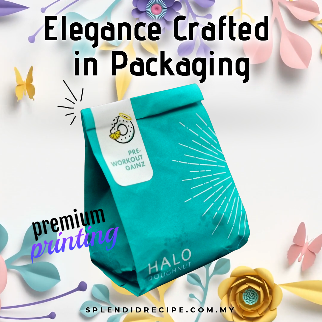 Custom Printed SOS Oil Proof Food Paper Bag H240 x L130 x W80mm (30k MOQ)