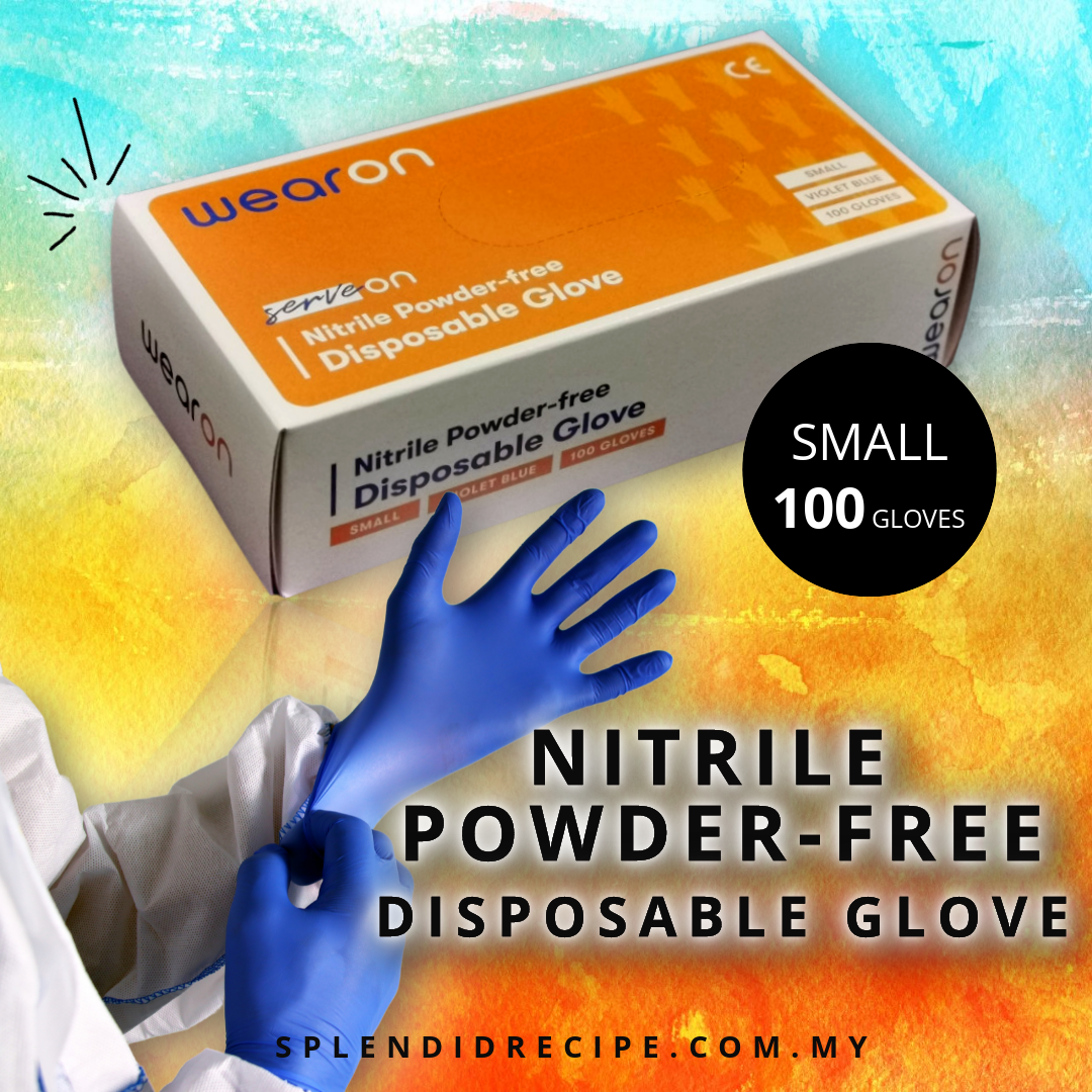 Nitrile Powder-Free Disposable Gloves (100 Gloves)