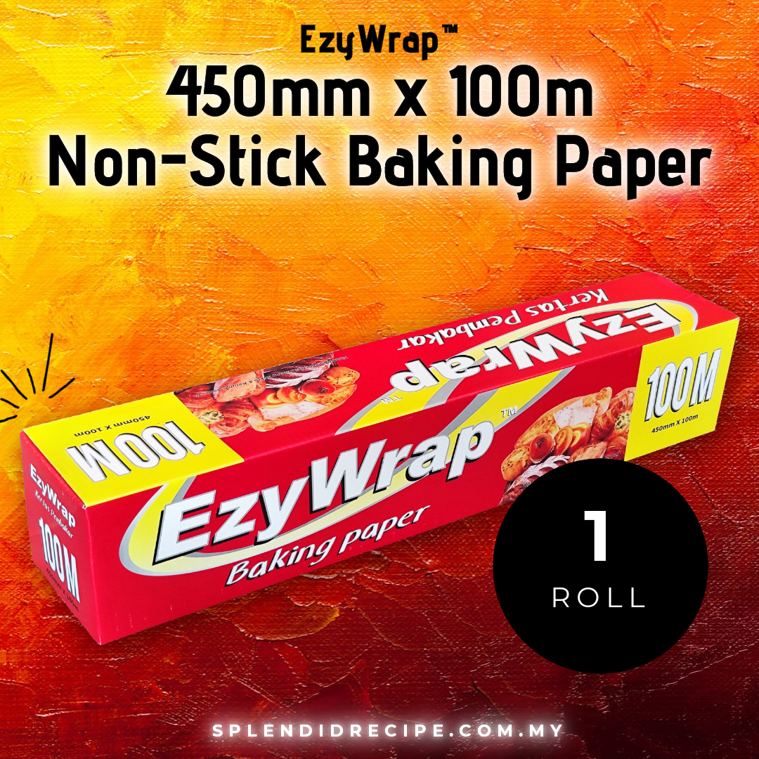 18in(450mm) x 100m EzyWrap™️ Non-Stick Baking Paper (1 roll)