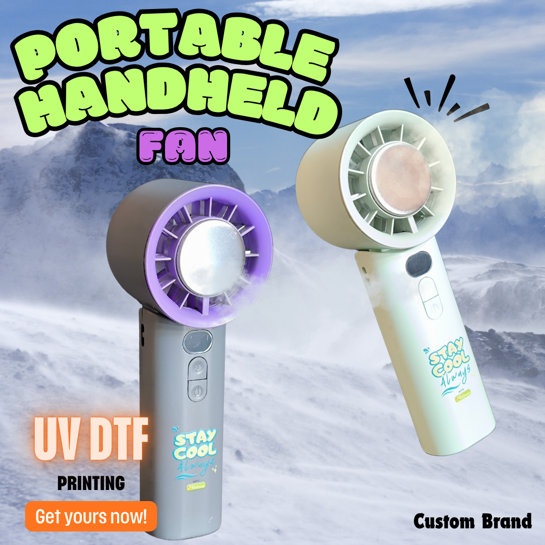 Custom Branded Portable Handheld Fan (MOQ 100 Set)