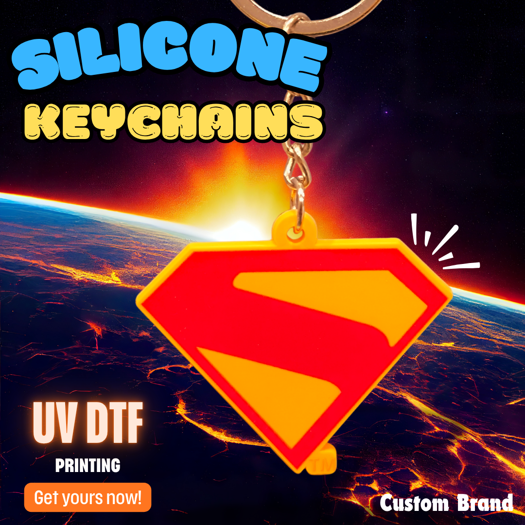 Custom Branded Silicone Keychains (MOQ 100 Set)