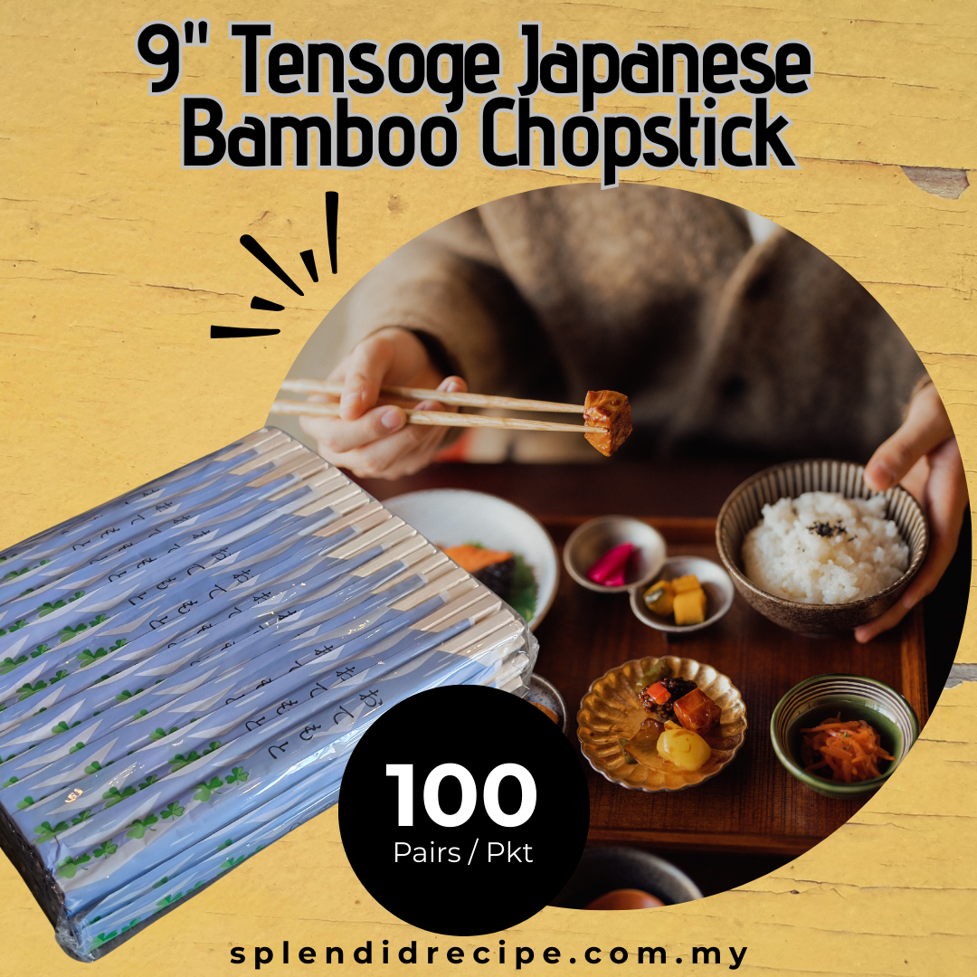 9" Tensoge Japanese Bamboo Chopstick (100 pairs)