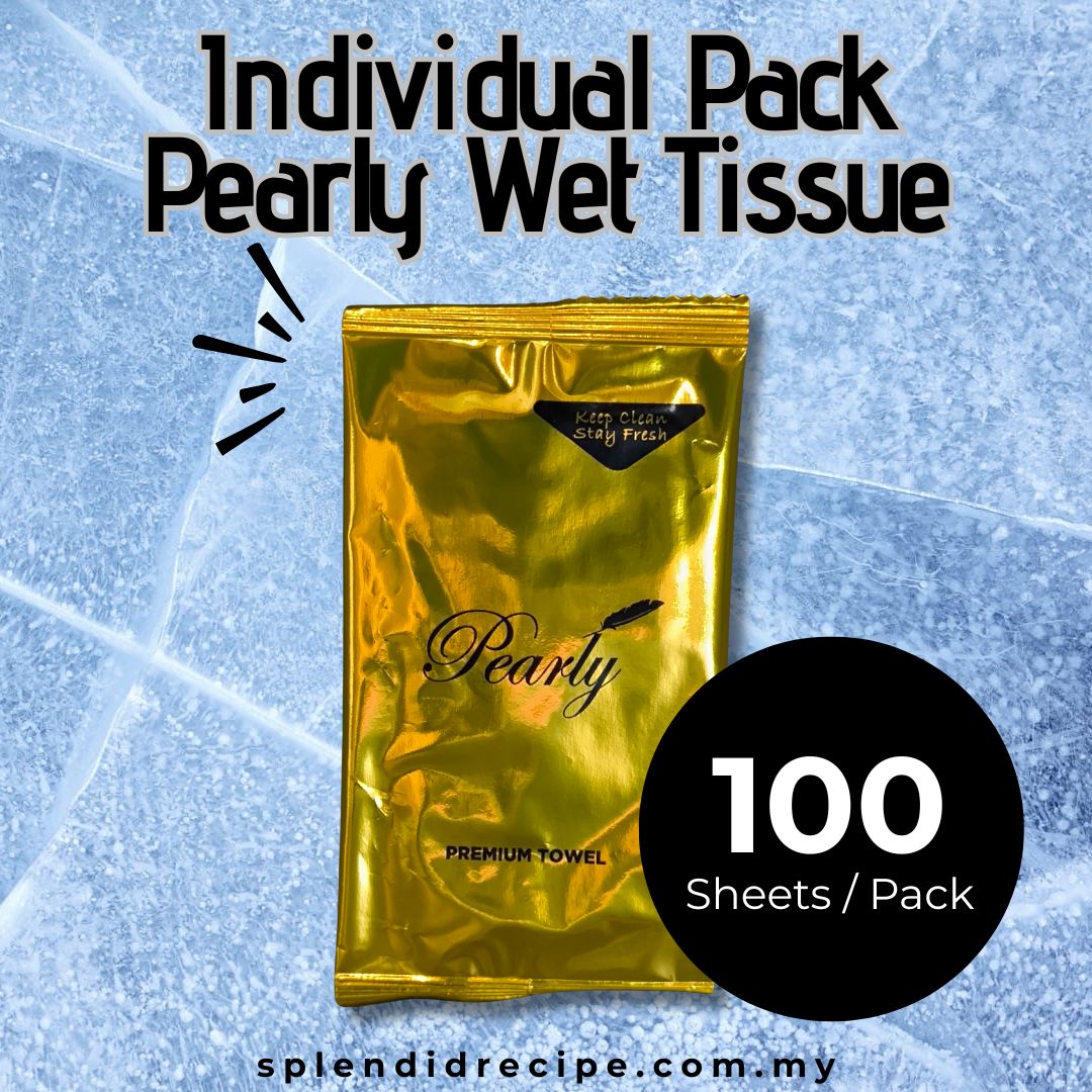 Individual Pack Pearly Wet Tissue (100 sheets)