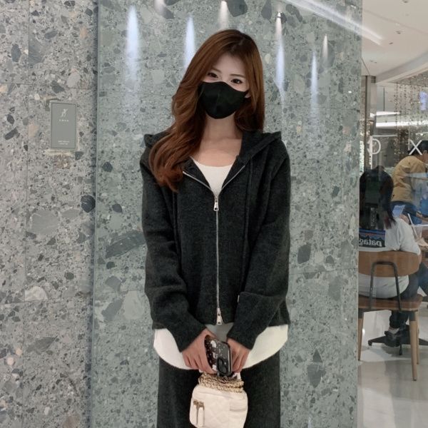 【單件/套裝】休閒假兩件衛衣+寬鬆闊腿褲兩件套裝-Cicimode