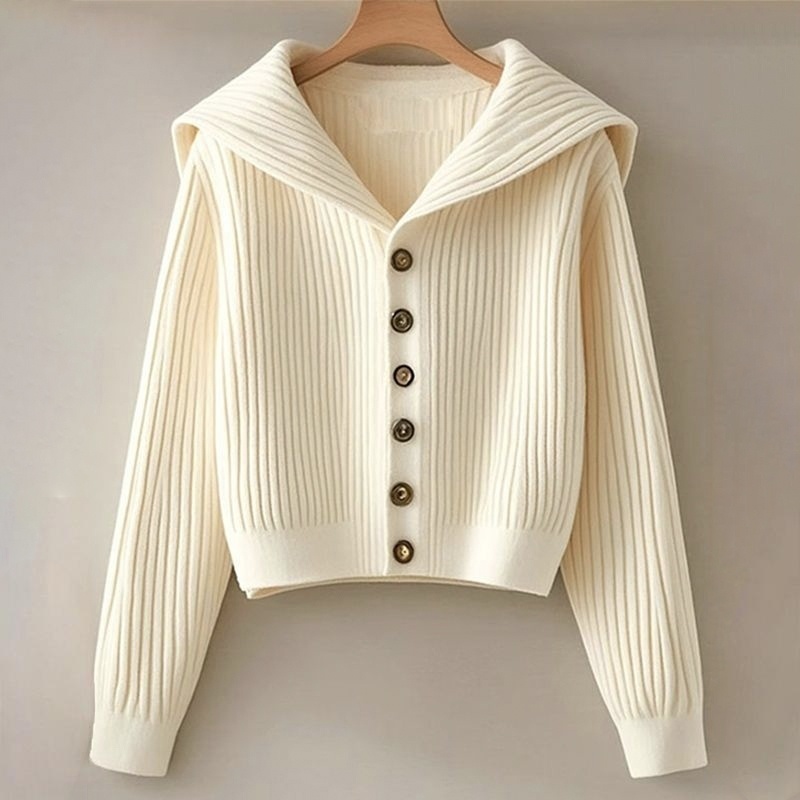 時尚復古慵懶風高級感毛衣顯瘦針織開衫