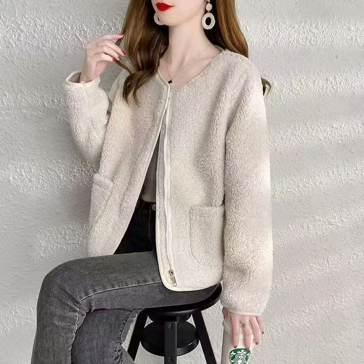 氣質簡約寬鬆洋氣長袖薄款小香風外套