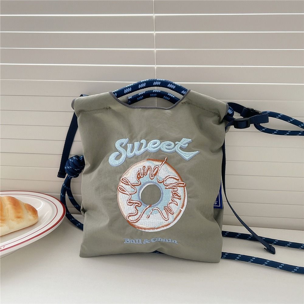 25款日系mini款休閒設計感刺繡環保尼龍手提斜挎包-Cicimode